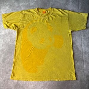 Vintage Enjoi Skateboards RARE yellow  Panda Graphic T-Shirt 2000s  nostalgia